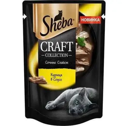 Sheba, Craft collection, курица в соусе, 75 г