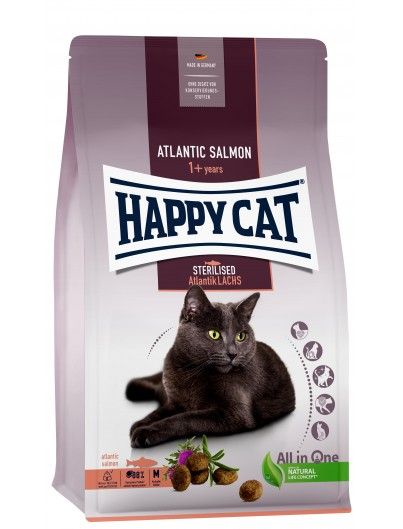 Happy Cat. Крокеты из стерилизованного атлантического лосося 1,3 кг