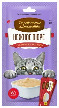 Деревенские лакомства Нежное пюре из креветок с таурином