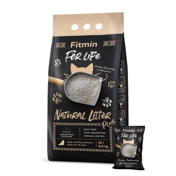 FITMIN CAT FOR LIFE NATURAL LITTER PLUS