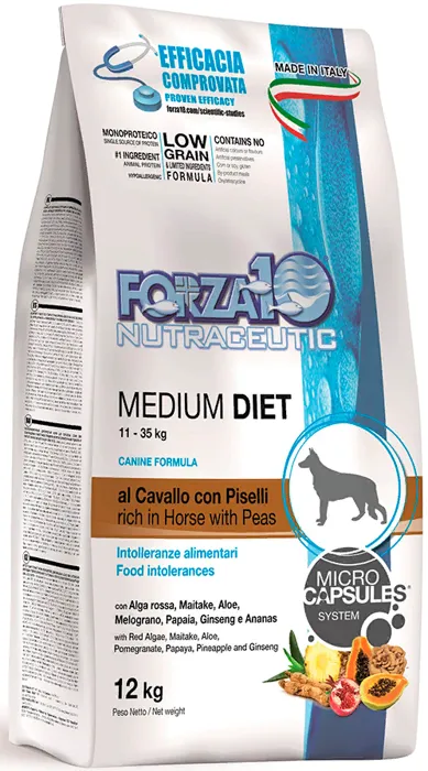 Forza 10 Medium Diet Конина с горохом для взрослых средних пород