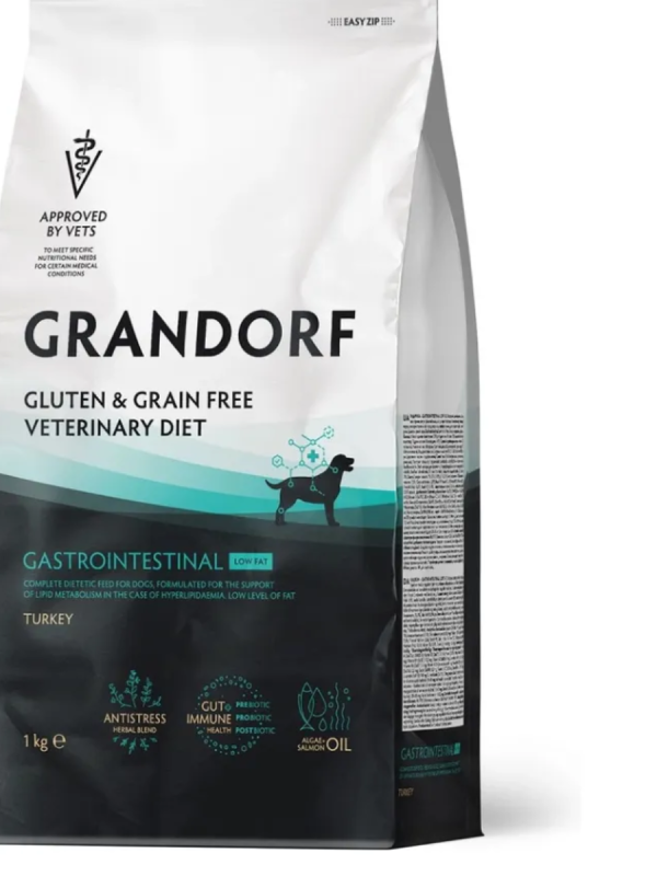 GRANDORF VETDIET Gastrointestinal Low Fat Turkey 1kg