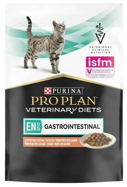 Pro plan gastrointestinal влажный корм для кошек с лососем