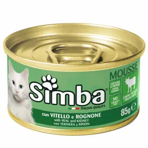 Simba Mousse мусс для кошек с говядиной и почками