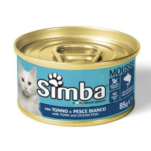 Simba Mousse мусс для кошек с тунцом и океанической рыбой