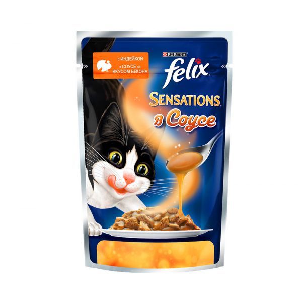 Felix Sensations (индейка с беконом) в соусе 85гр