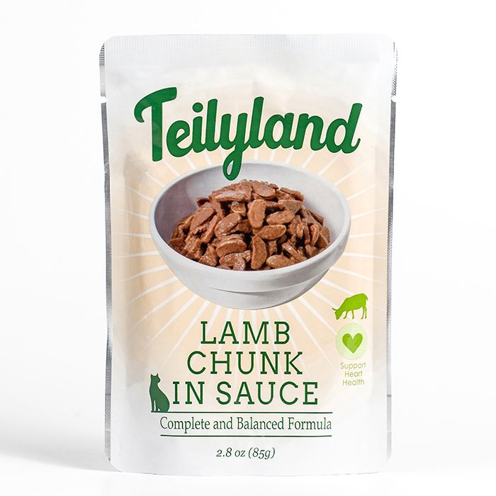 Teilyland консервированный полнорационный для кошек кусочки с ягненком