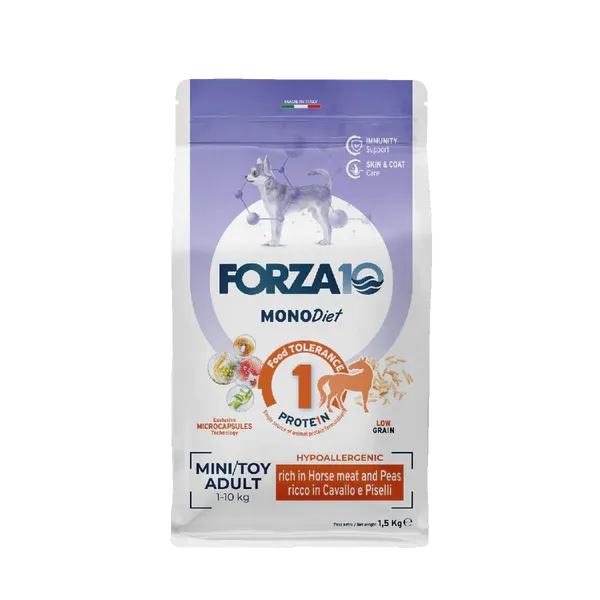 Forza10 Mini & TOY DIET из конины с горохом 1.5 кг