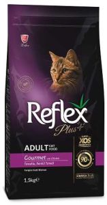Reflex Plus Adult Cat Gourmet для кошек с курицей