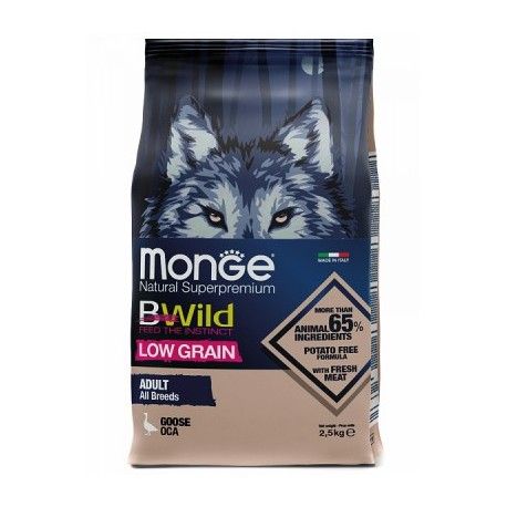 Monge Dog BWILD GOOSE низкозерновой корм для собак 2,5 кг