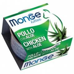 Monge Natural Fruits pollo con aloe kitten,  влажный корм для котят с курицей и алоэ