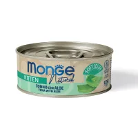 Monge Natural Jelly Kitten тунец с алоэ для котят, консервы в желе 80 г