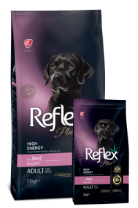 Reflex Plus High Energy Adult Dog Food with Beef сухой корм для активных взрослых собак с телятиной