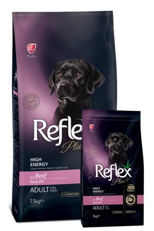 Reflex Plus High Energy Adult Dog Food with Beef сухой корм для активных взрослых собак с телятиной