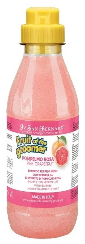 ISB Fruit of the Grommer Pink Grapefruit Шампунь для шерсти средней длины с витаминами