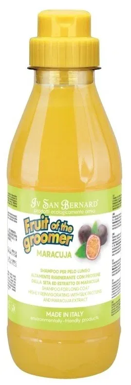 Iv San Bernard Fruit of the Groomer Maracuja Шампунь с протеинами для кошек и собак с длинной шерстью