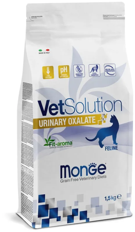 Monge VetSolution Urinary Oxalate, для лечения МКБ, беззерновой 1,5 кг