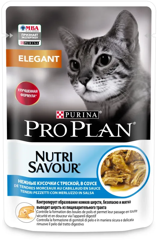 Pro Plan Elegant для здоровья кожи и шерсти с треской 85 г