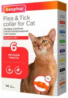 Beaphar Flea&Tick, Беафар Ошейник для кошек от блох и клещей, цветной, длина 35 см. (цвета в асссортименте)