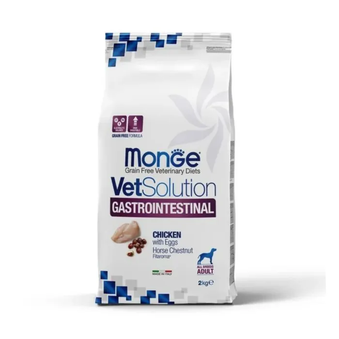 Monge VetSolution Dog Gastrointestinal — диетический беззерновой корм для собак при заболеваниях ЖКТ, 2 кг