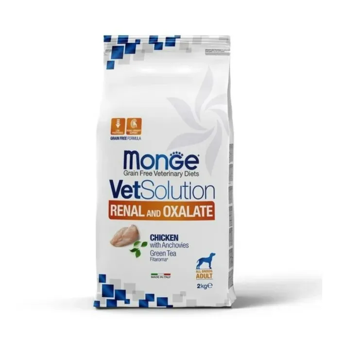 Monge VetSolution Dog Renal and Oxalate Canine — сухой диетический корм для собак при почечной недостаточности, 2 кг