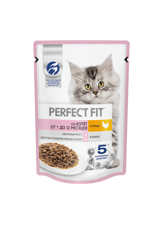 Perfect Fit, для котят "Курица в соусе" 75 гр