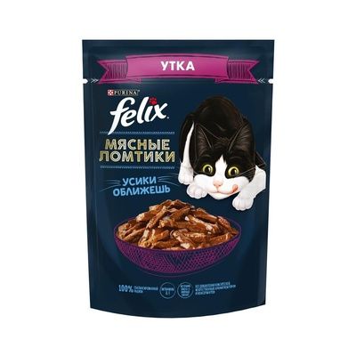 Felix мясные ломтики (утка) в соусе 75гр