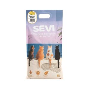 Sevi наполнитель бентонитовый с запахом лимона, 5 литров