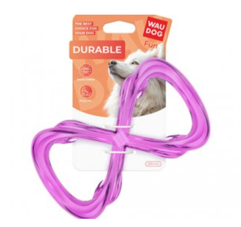Игрушка для собак Восьмерка, 200 мм, фиолетовый
