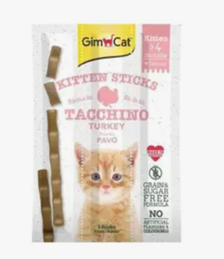 Колбаски для котят с индейкой GimCat 9г