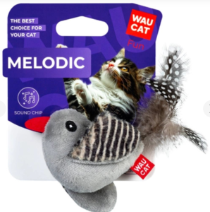 Игрушка для кошек птичка со звуком