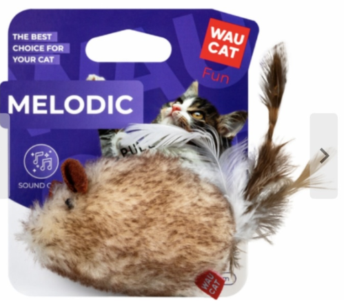 Игрушка для кошек мышь со звуком