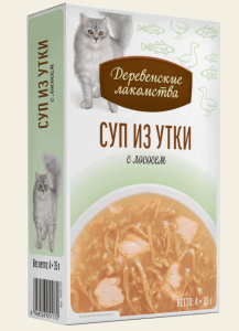 Суп из утки с лососем 4*35 г
