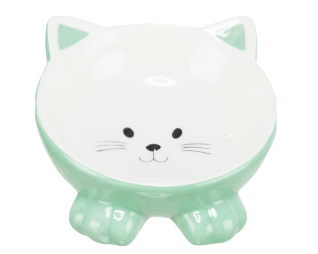 Миска керамическая для кошек наклонная 0,15 л 14 см Trixie 24807
