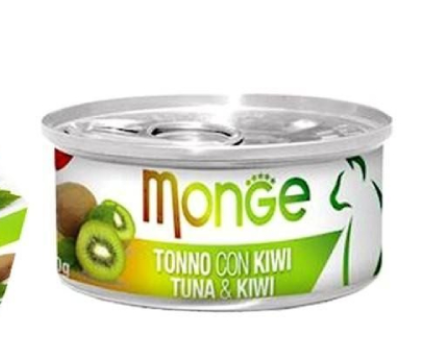 Monge Natural Fruits Tonno con Kiwi — влажный корм с тунцом и киви для кошек, 80 г