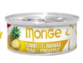 Monge Natural Fruits Tonno con Ananas — влажный корм с тунцом и ананасом для кошек, 80 г