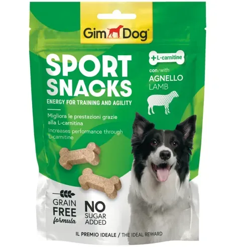 GimDog Sport Snacks, лакомства для собак, ягненок