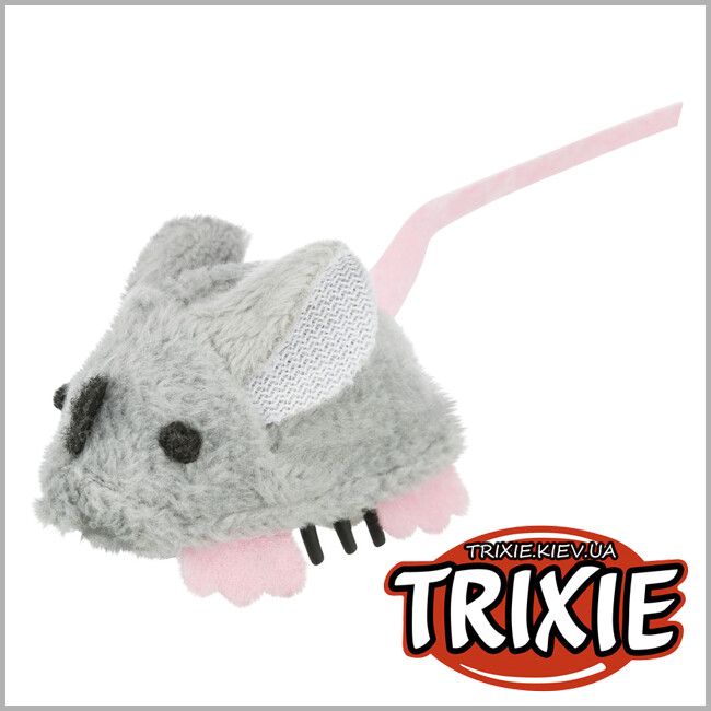 ™TRIXIE TX-45798 Бегающая мышь на батарейках Trixie Running Mouse на батарейках плюш 5.5см