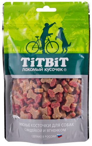 TiTBiT. Косточки мясные для собак с индейкой и ягненком