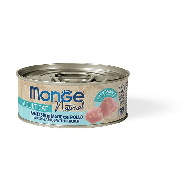 Monge Natural Fantasia di Mare con Pollo, с морепродуктоми и курицей