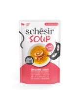 Schesir Soup с лососем и морковью в 40 гр влажный корм
