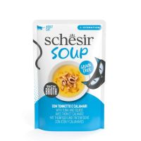 Schesir Soup с тунцом и кальмарами в 40 гр влажный корм
