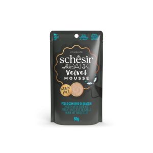 Schesir After Dark курица + перепелиное яйцо мусс влажный корм для котов 80гр