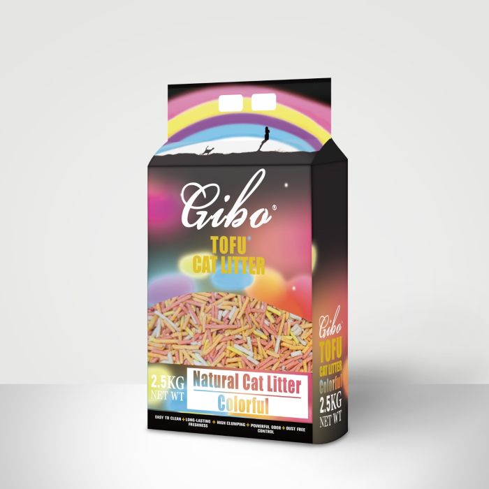 Наполнитель Gibo Тофу 2,5 кг Colorful