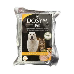 Dosym Pet влажный корм для кошек и собак со вкусом курицы 450гр